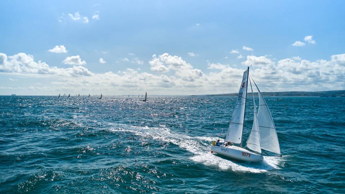 Arrivée ensoleillée à Diélette après un départ en grande rade de Cherbourg