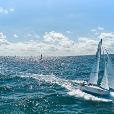 Arrivée ensoleillée à Diélette après un départ en grande rade de Cherbourg